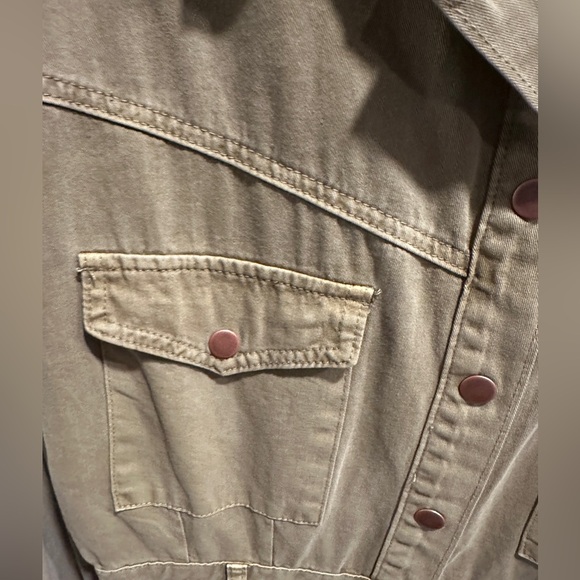 Olive utility dress by Fray woman’s size large - Picture 4 of 5